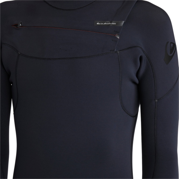 2026 Quiksilver Hommes Everyday Sessions 4/3mm Chest Zip Combinaison Néoprène 25AW213512 - Black